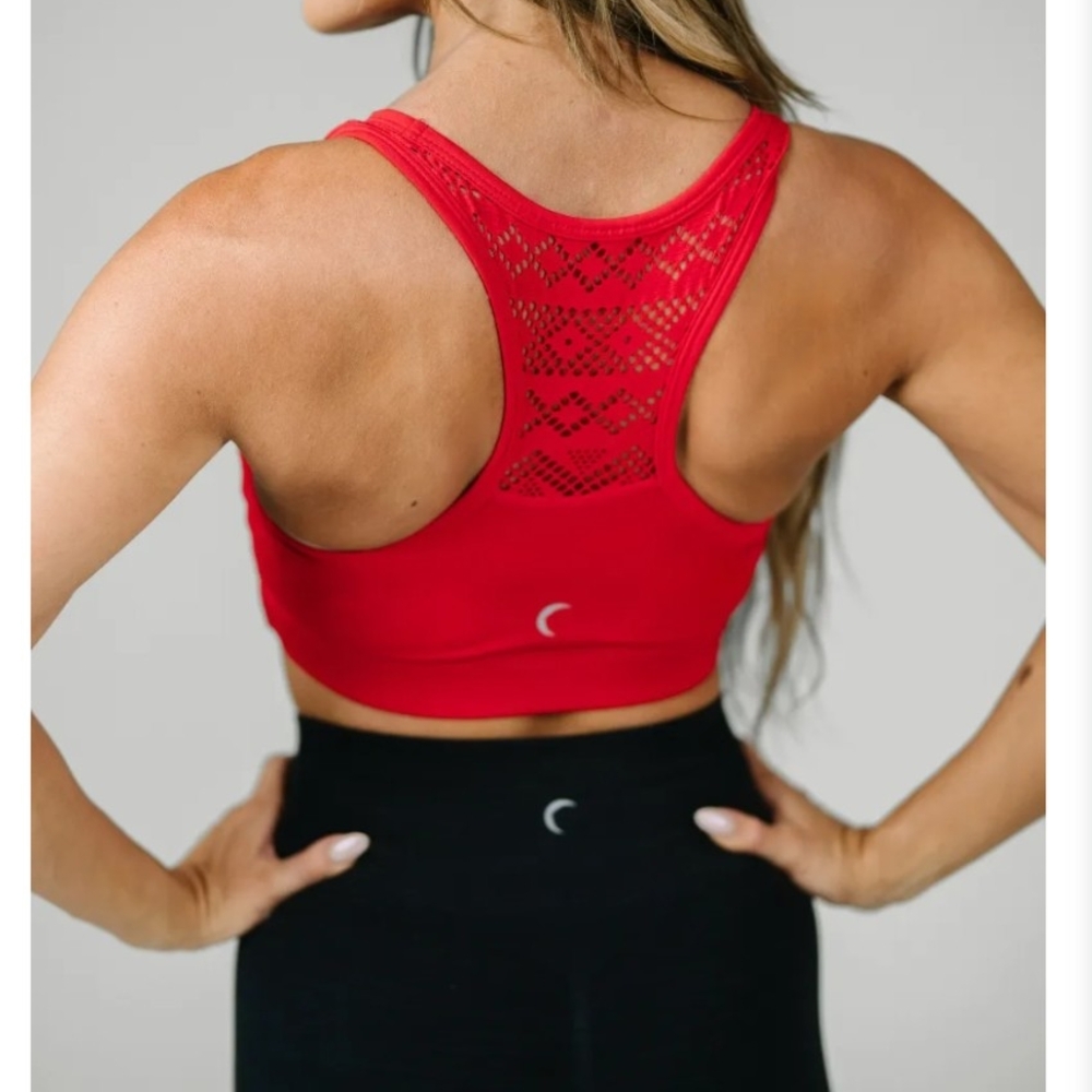 Zyia Active Red Bomber Sports Bra